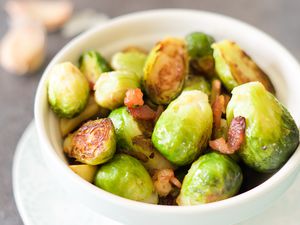 Bacon roasted Brussels sprouts