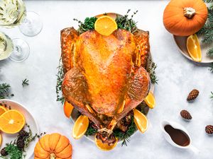 Balsalmic and honey glazed roast turkey recipe