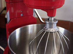 Big Red Kitchen Mixer Detail