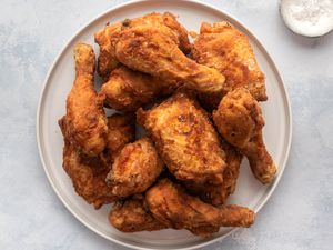 Classic Southern Fried Chicken on a plate 