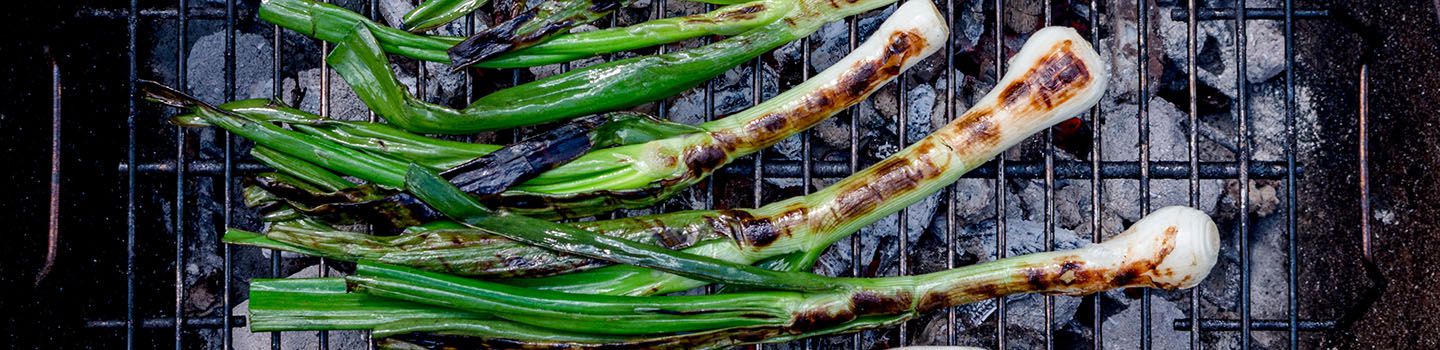Grilling Spring Onions