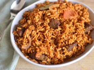Nigerian Jolla Rice with Beef Recipe