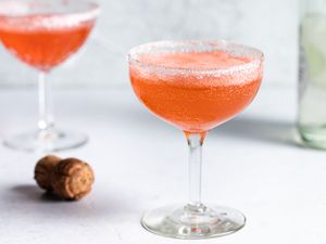 Strawberry Vodka Champagne Cocktail
